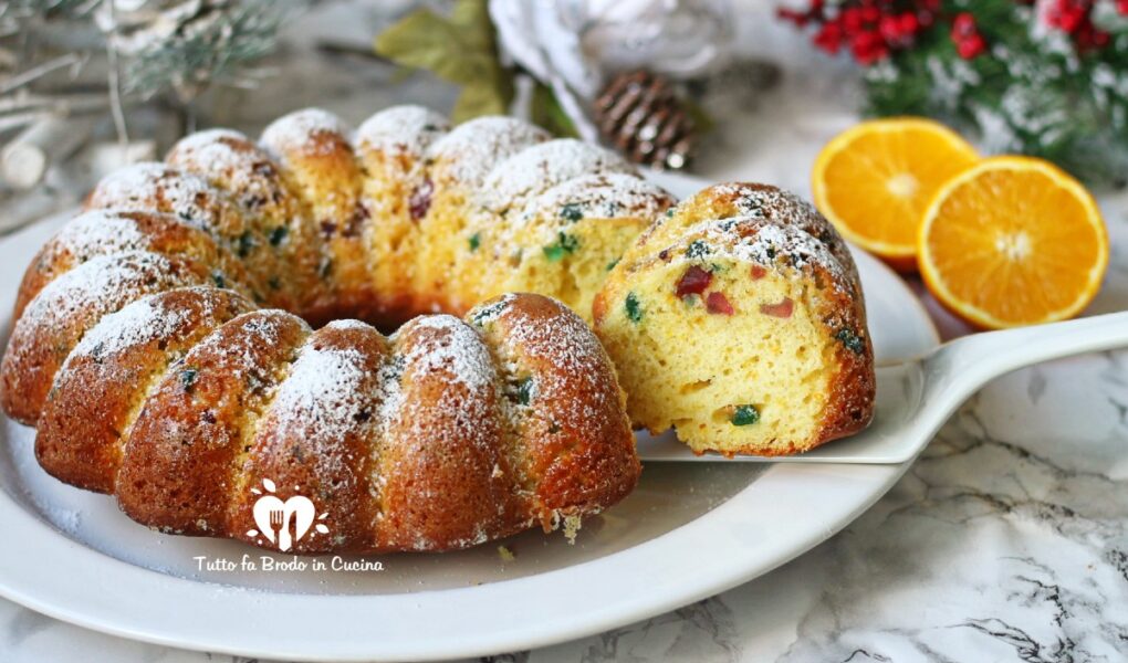 CIAMBELLA DELLE FESTE ALL'ARANCIA E CANDITI