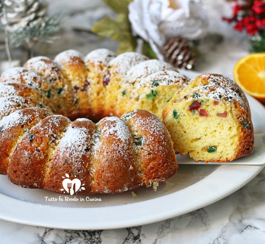CIAMBELLA DELLE FESTE ALL'ARANCIA E CANDITI