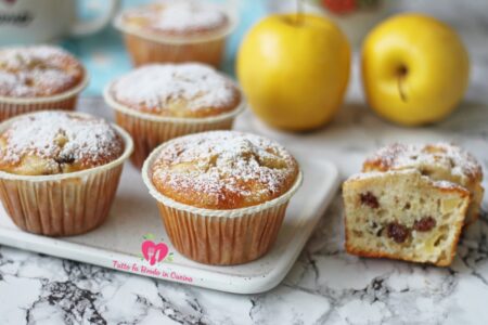 MUFFIN ALLE MELE E UVETTA