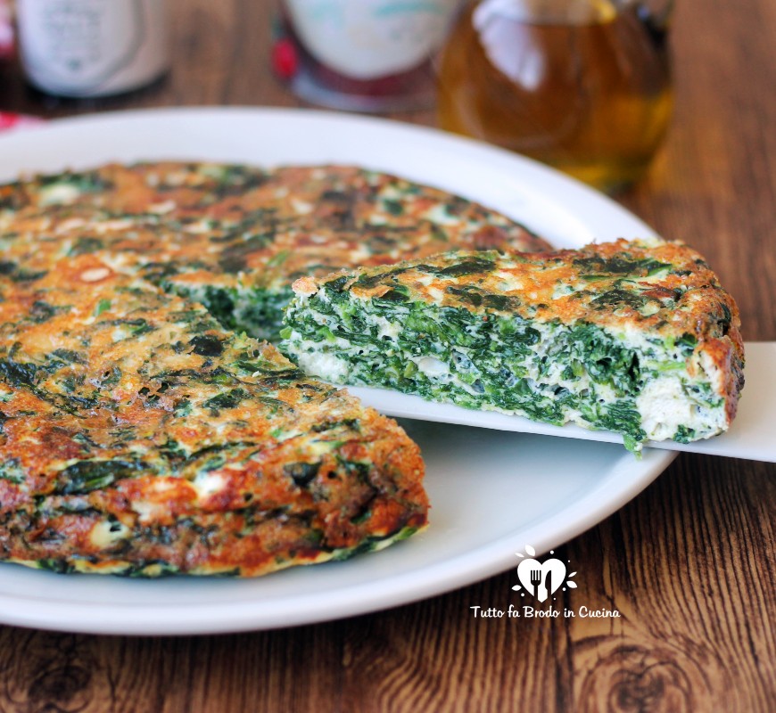 FRITTATA ALLA RICOTTA E SPINACI buona e leggera - Tutto fa Brodo in Cucina