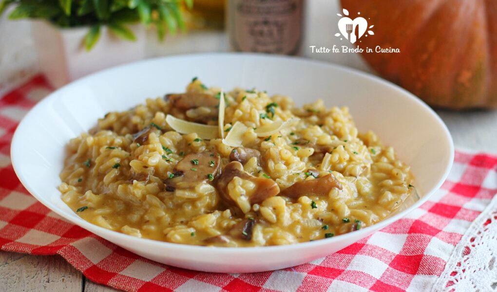 RISOTTO CON ZUCCA E FUNGHI Tutto fa Brodo in Cucina