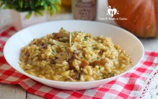 RISOTTO CON ZUCCA E FUNGHI