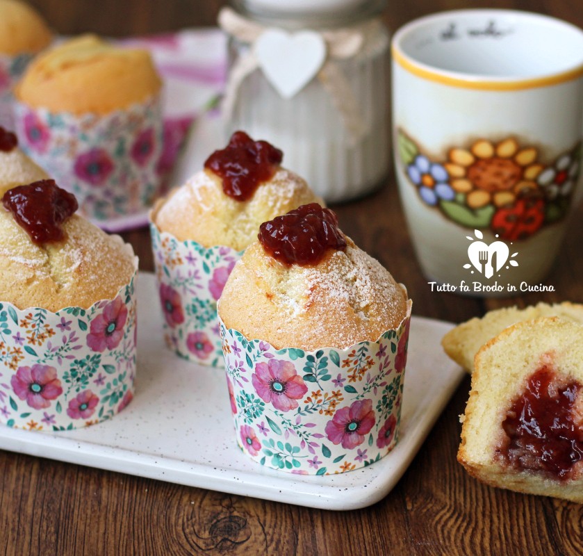 Muffin Morbidi Alla Marmellata Senza Lattosio Tutto Fa Brodo In Cucina