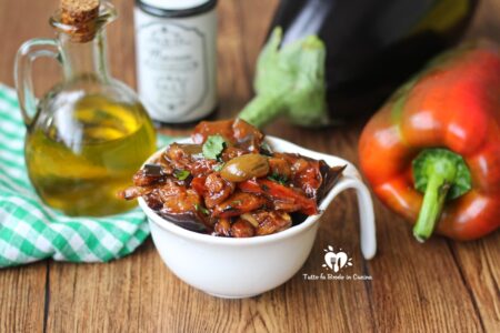 CAPONATA SICILIANA AL FORNO E FRITTA