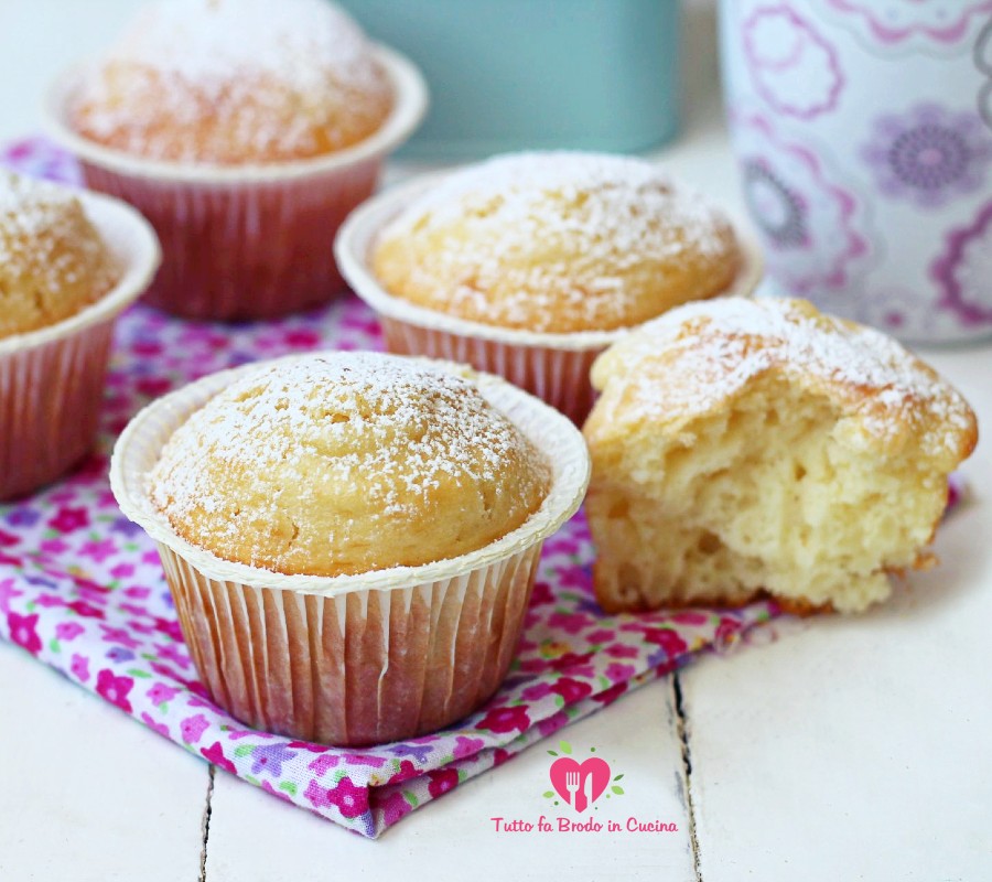 Muffin Allo Yogurt Greco Con E Senza Bimby Tutto Fa Brodo In Cucina