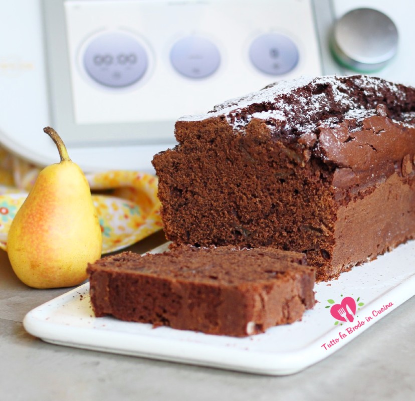 PLUMCAKE ALLE PERE E CIOCCOLATO BIMBY