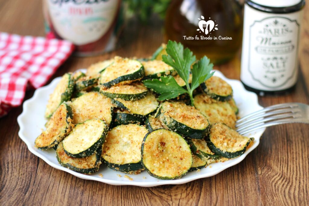 ZUCCHINE GRATINATE IN FRIGGITRICE AD ARIA Contorno Facile E Veloce ...