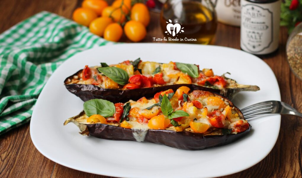 BRUSCHETTE DI MELANZANE E POMODORINI