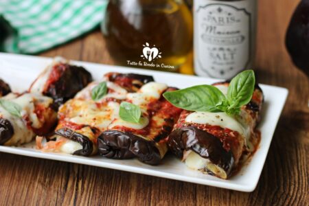 INVOLTINI DI MELANZANE AL PROSCIUTTO E FORMAGGIO