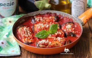 INVOLTINI DI MELANZANE E MOZZARELLA IN PADELLA