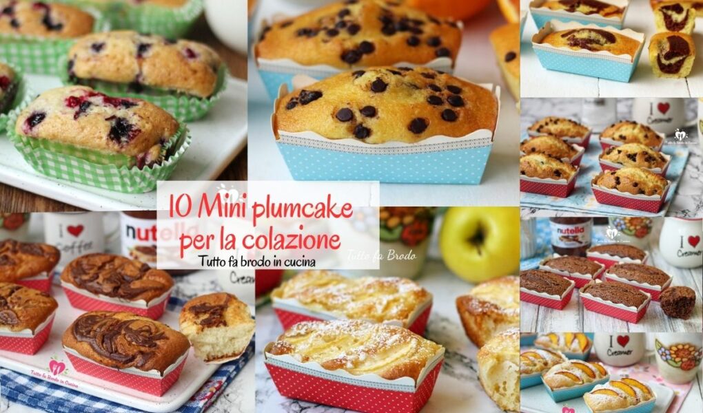 10 MINI PLUMCAKE PER LA COLAZIONE