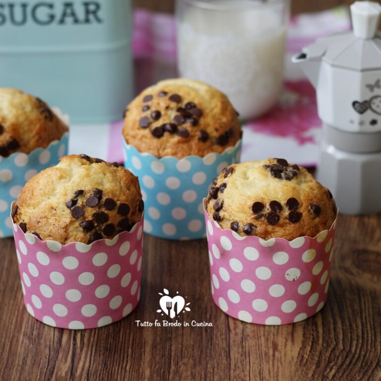 MUFFIN AL LATTE E CIOCCOLATO anche Bimby Tutto fa Brodo in Cucina