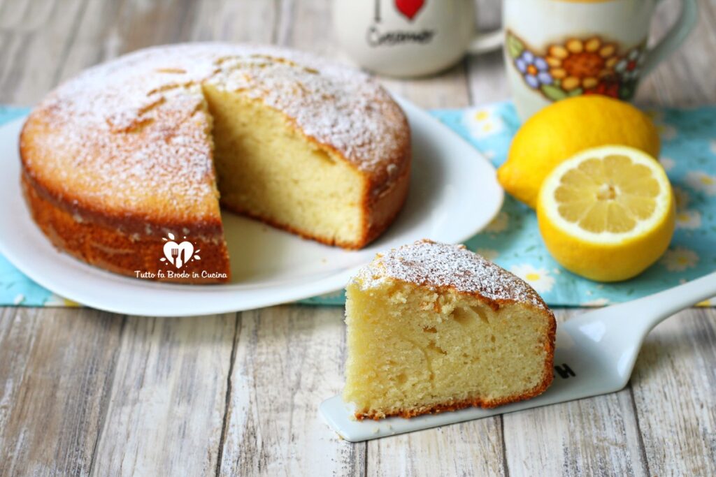 Torta Al Limone Alta E Morbida Tutto Fa Brodo In Cucina