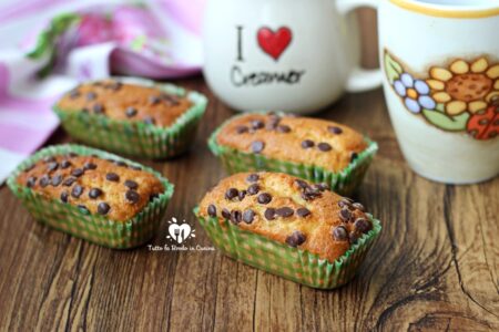 MINI PLUMCAKE ALLO YOGURT E CIOCCOLATO